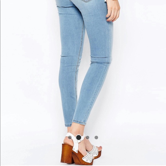 ASOS Tall Ridley High Waist Embroidered Jeans - Picture 3 of 11